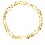 Pulsera oro 18k 3x1 de 20.5 cm